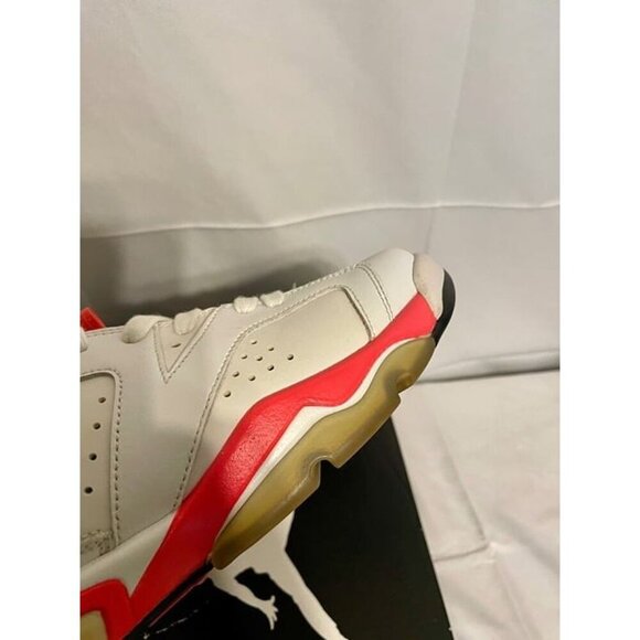 2014 Nike Air Jordan 6 VI Retro 384664-123 White Infrared AJ6 Sz 7Y - Picture 8 of 11